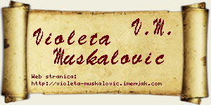 Violeta Muskalović vizit kartica